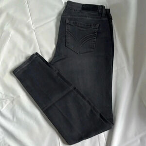 WILLIAM RAST Sienna Mid Rise Black Skinny Denim Jeans, Size 29